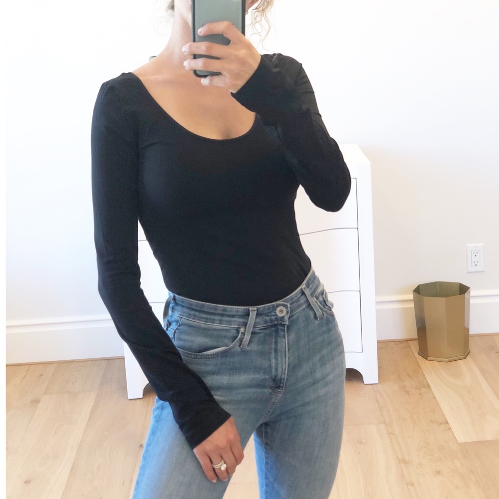 BRENTWOOD Black Long Sleeve Seamless Top - Picture 5 of 5